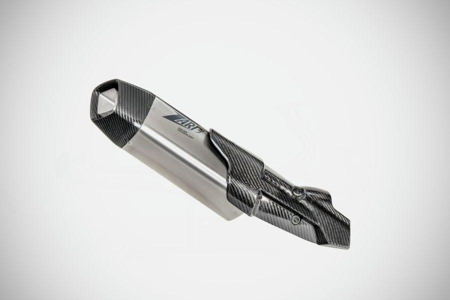 Zard BMW R 1300 GS Adventure Bj. 2023- Slip on 2-1 Titan mit Carbon Endkappe